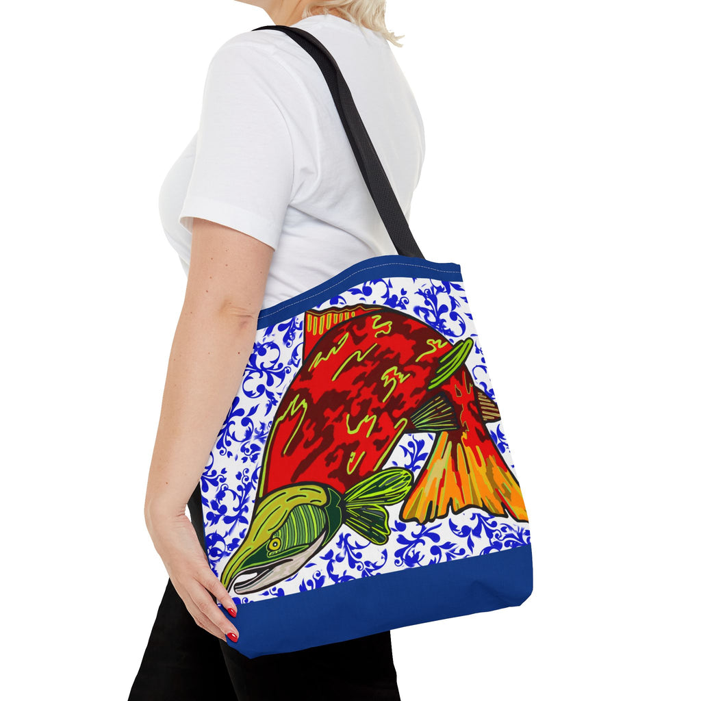 Vibrant Fish Design Tote Bag - Stylish & Functional Carryall