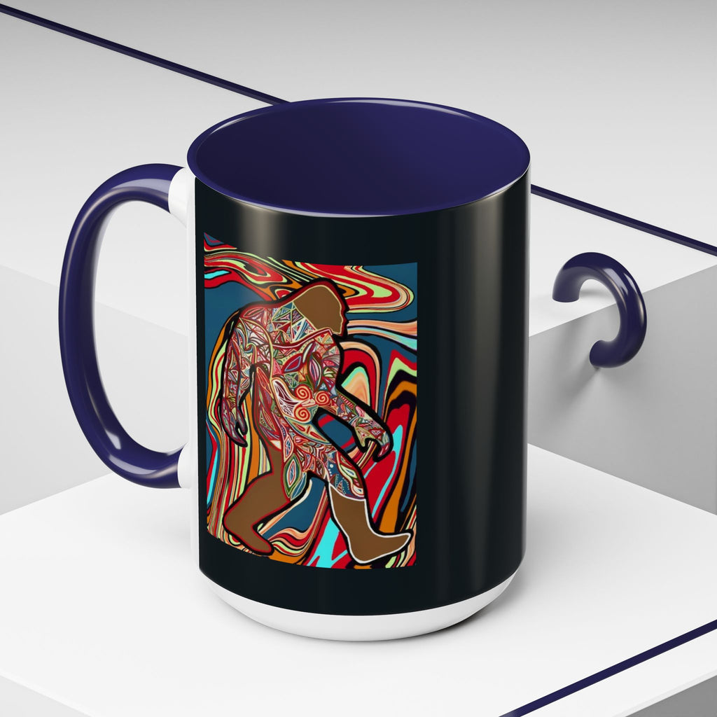 Colorful Bigfoot Accent Coffee Mug