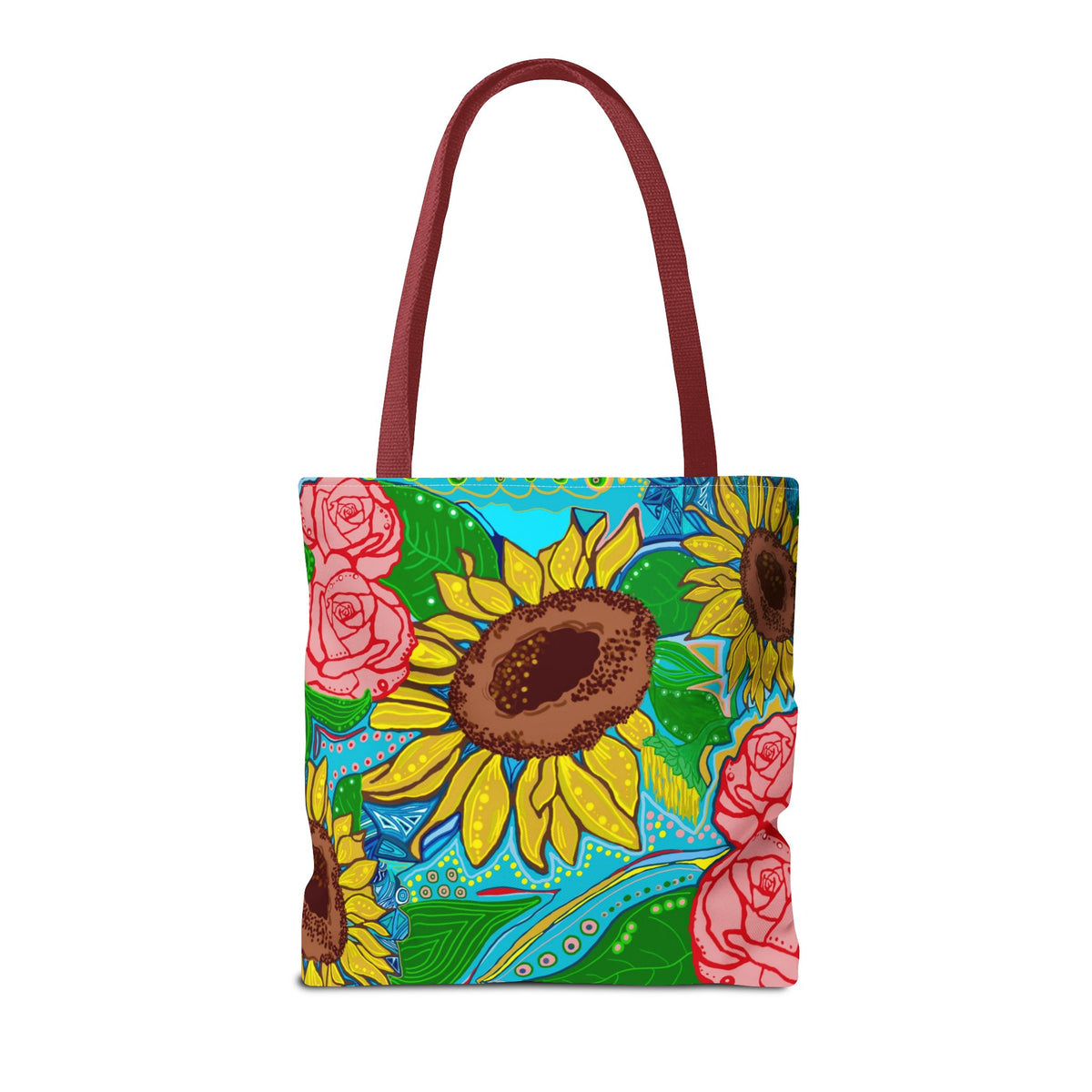 Sunflower & Rose Tote Bag