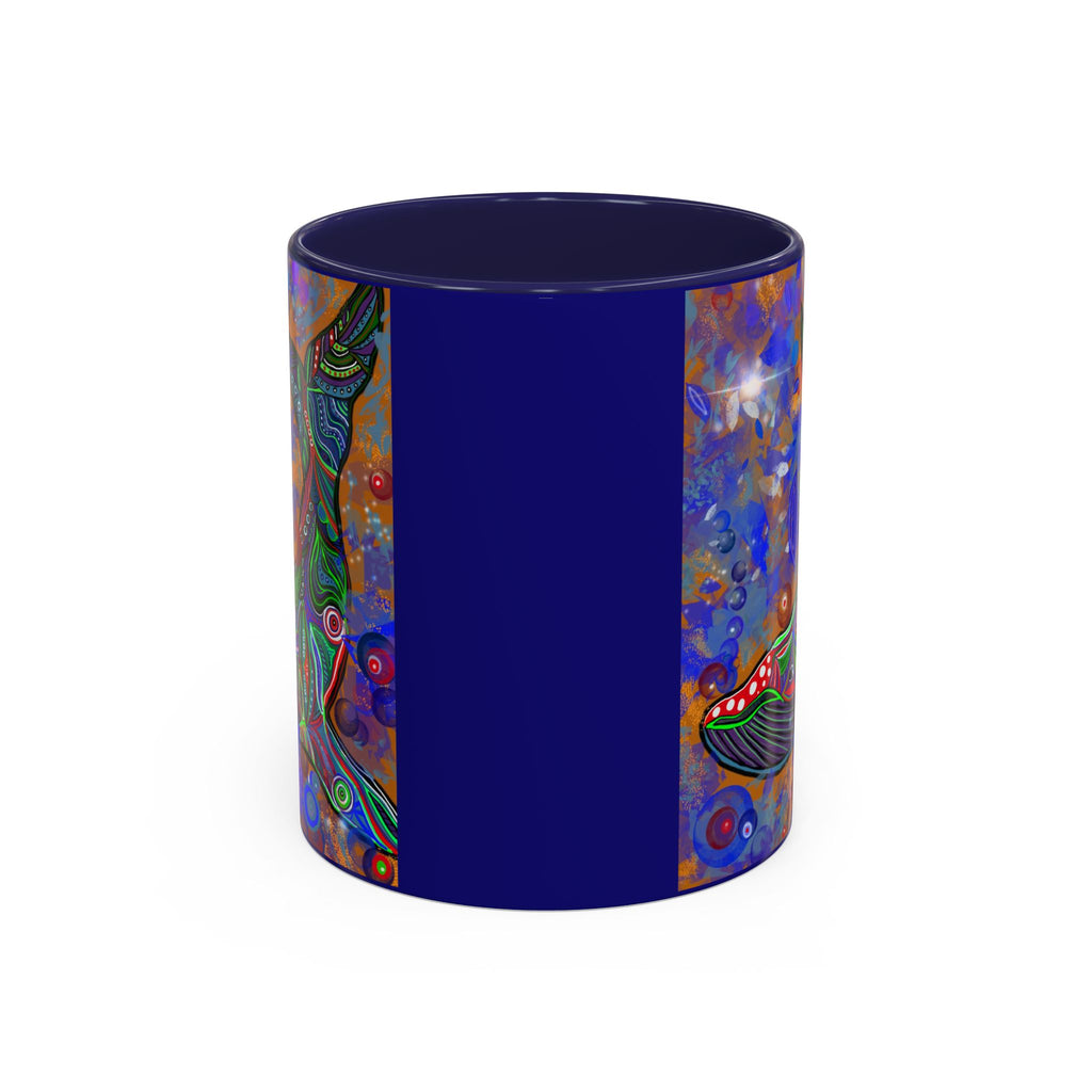 Colorful Whale Accent Coffee Mug