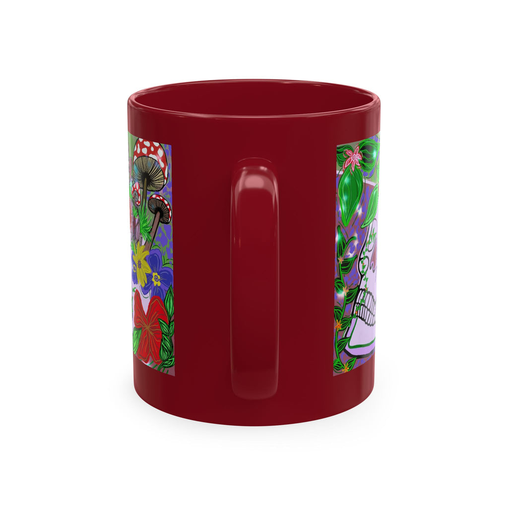 — Colorful Floral Day of the Dead Coffee Cup