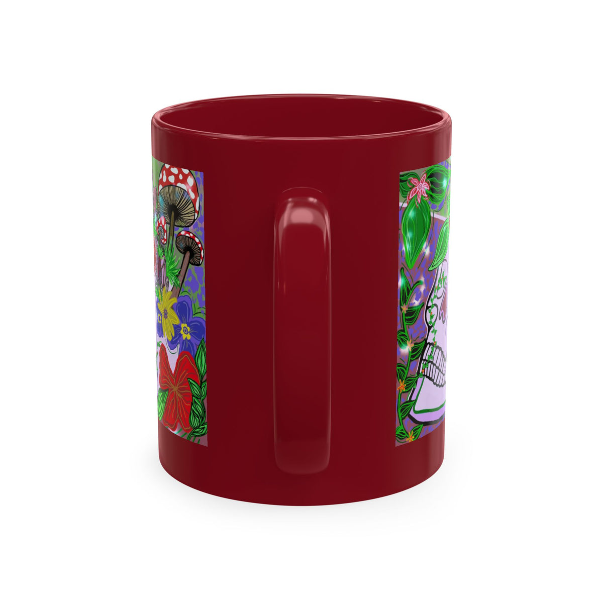 — Colorful Floral Day of the Dead Coffee Cup