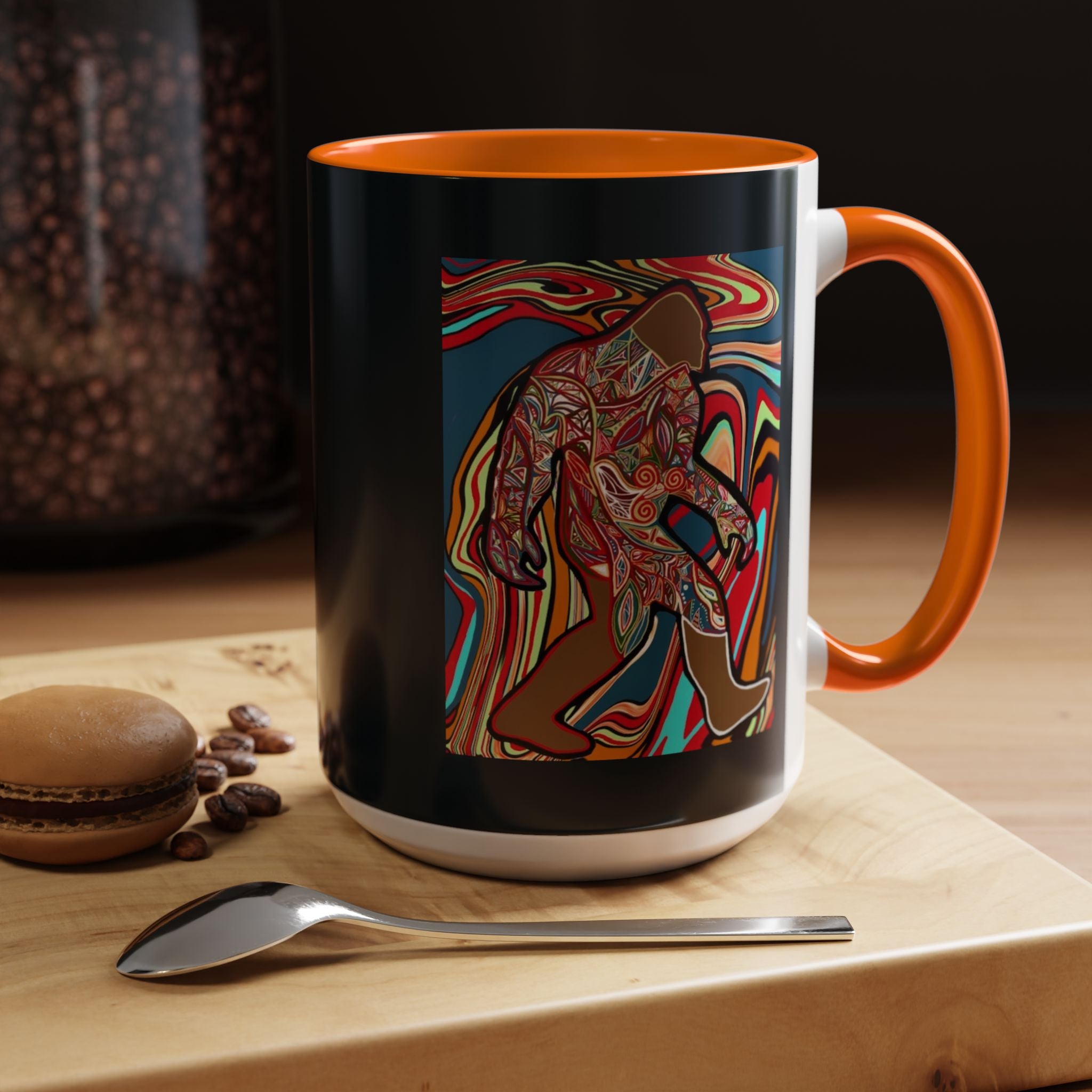 Colorful Bigfoot Accent Coffee Mug