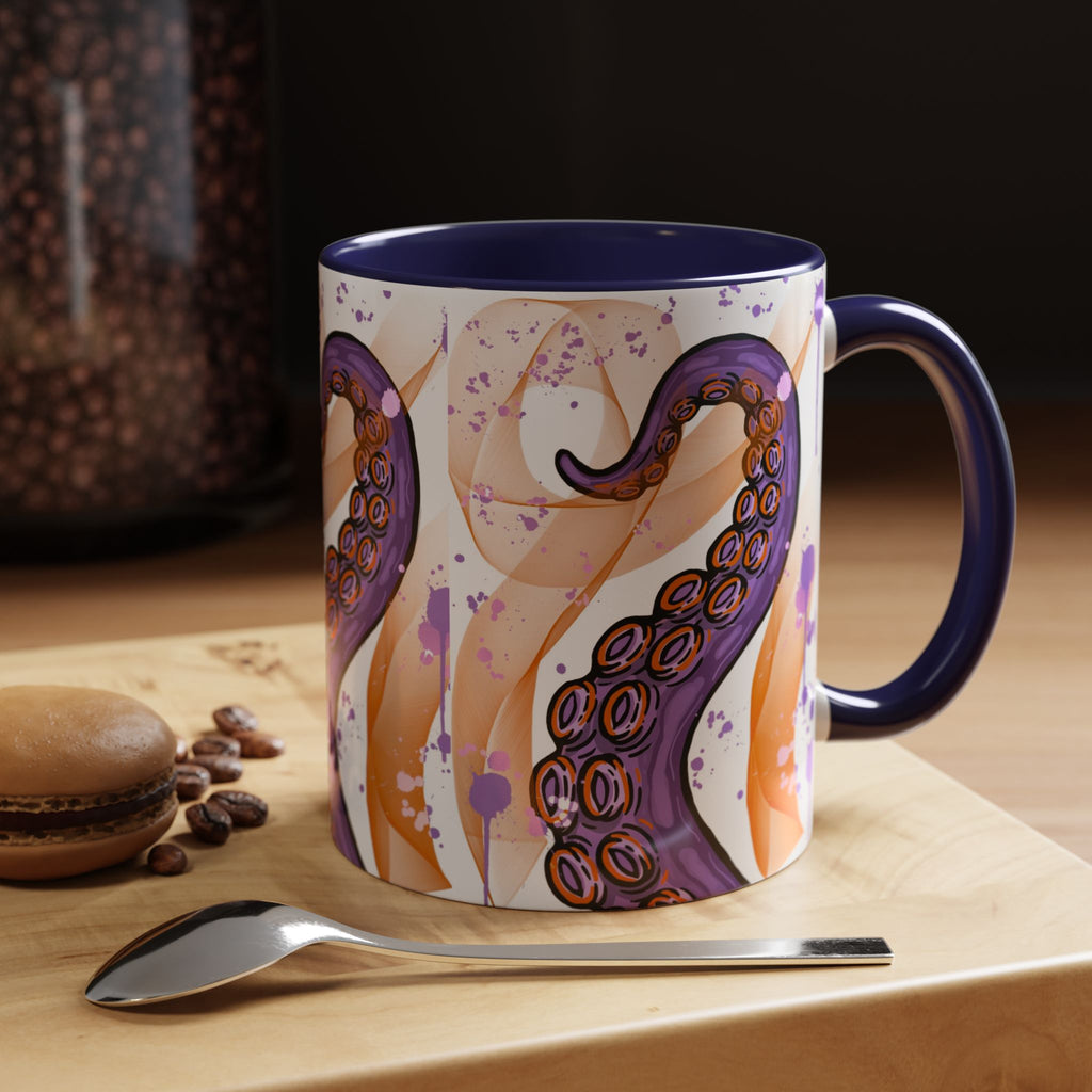 Octopus Tentacle Accent Coffee Mug