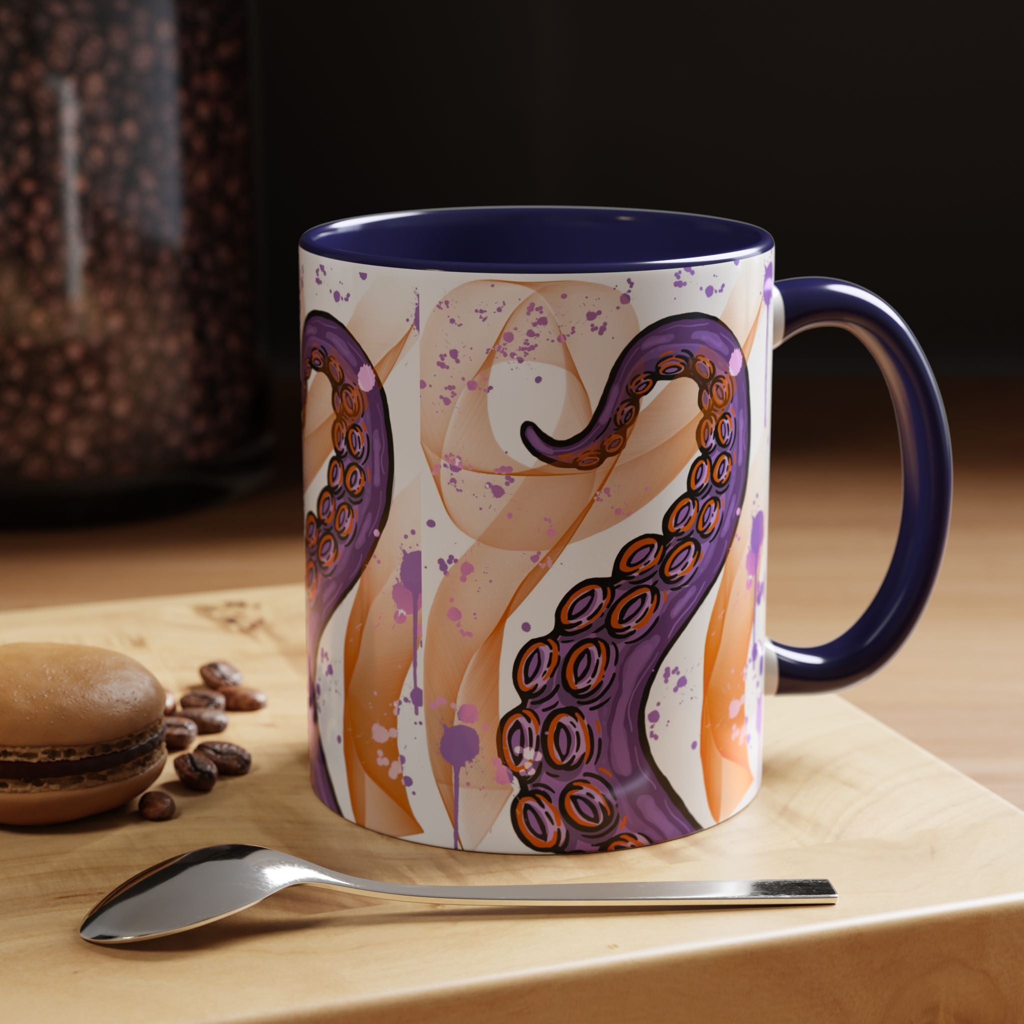Octopus Tentacle Accent Coffee Mug