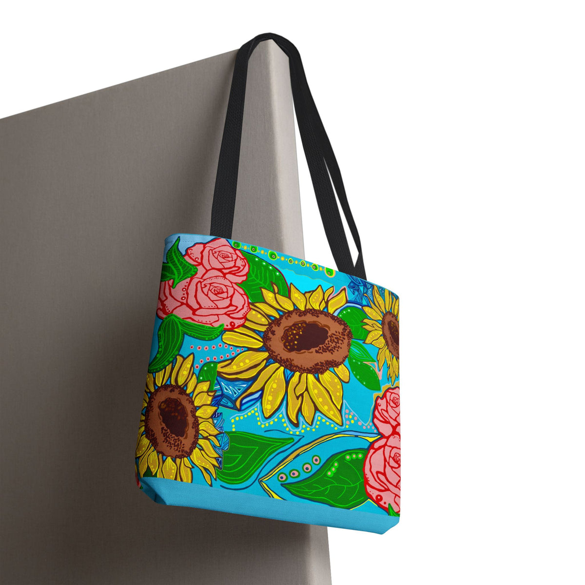 Sunflower & Rose Tote Bag