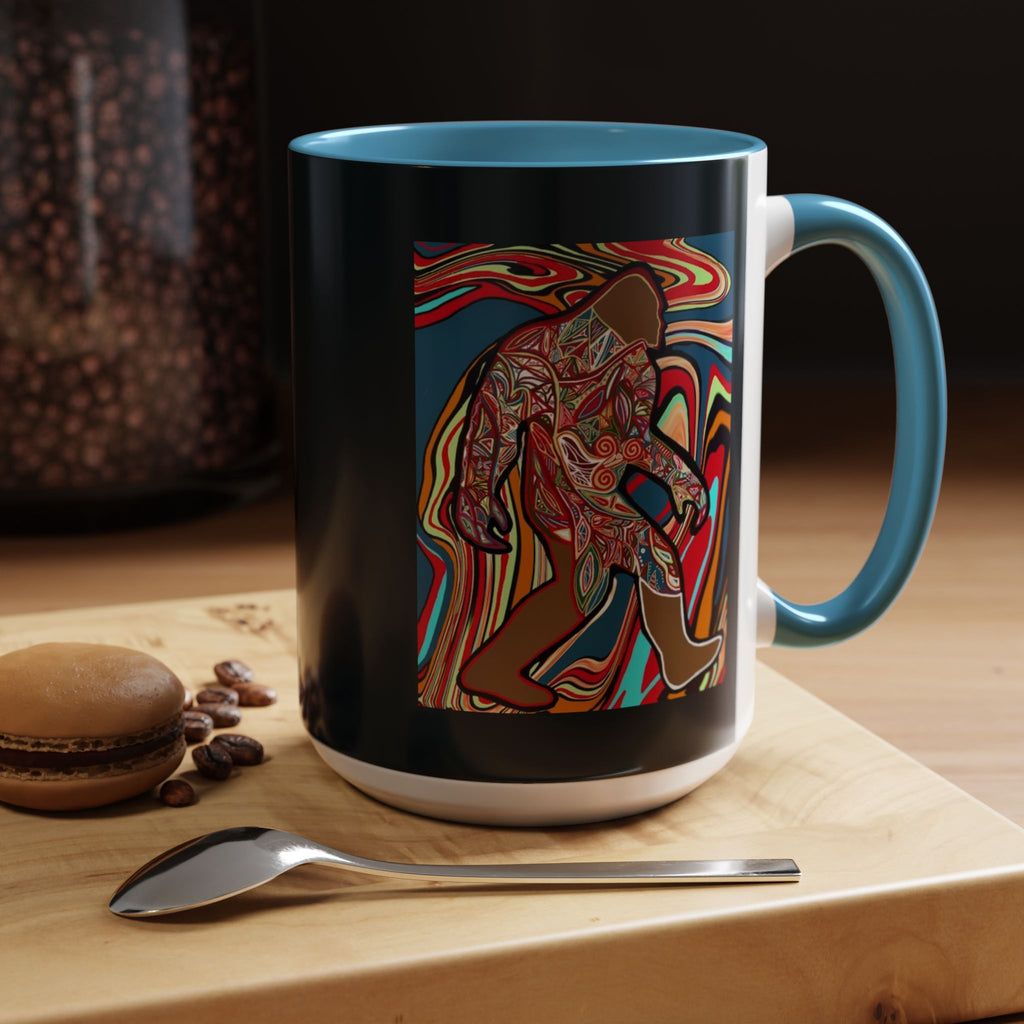 Colorful Bigfoot Accent Coffee Mug