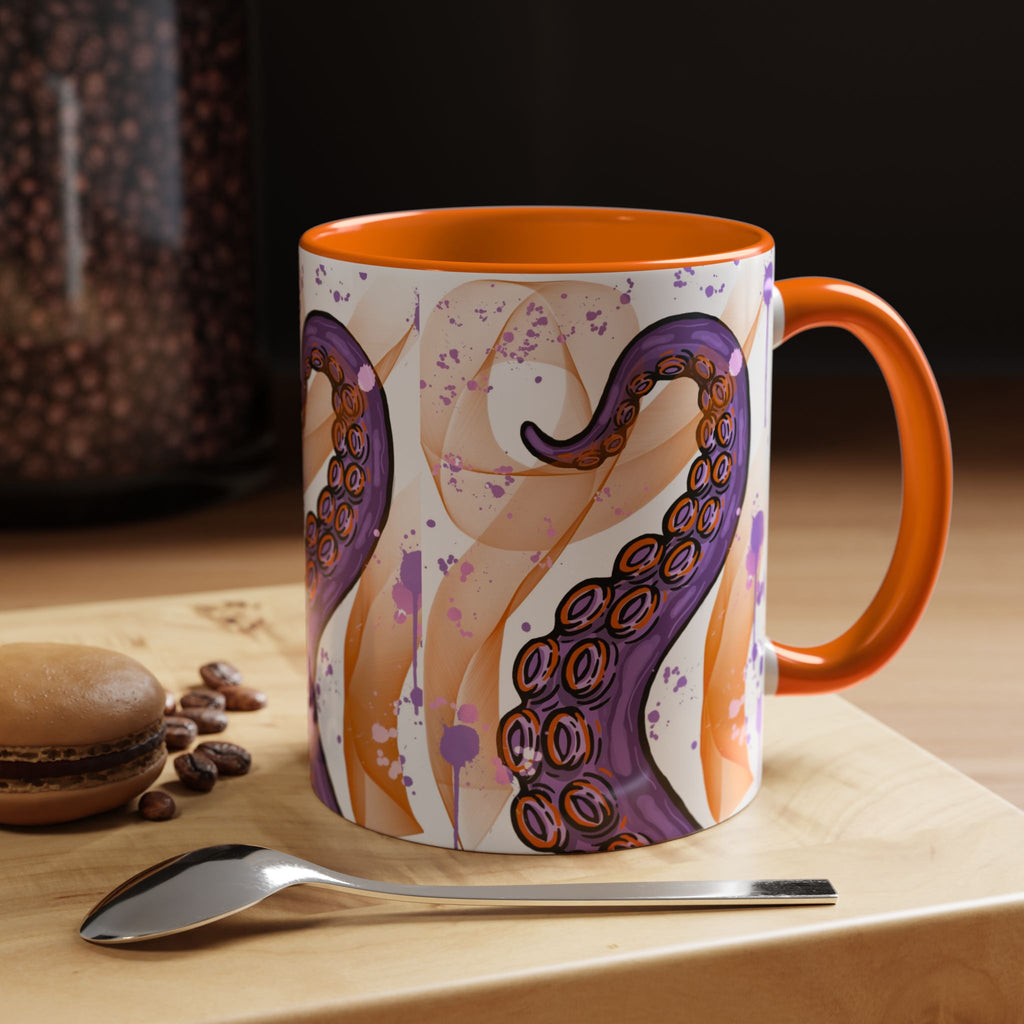 Octopus Tentacle Accent Coffee Mug
