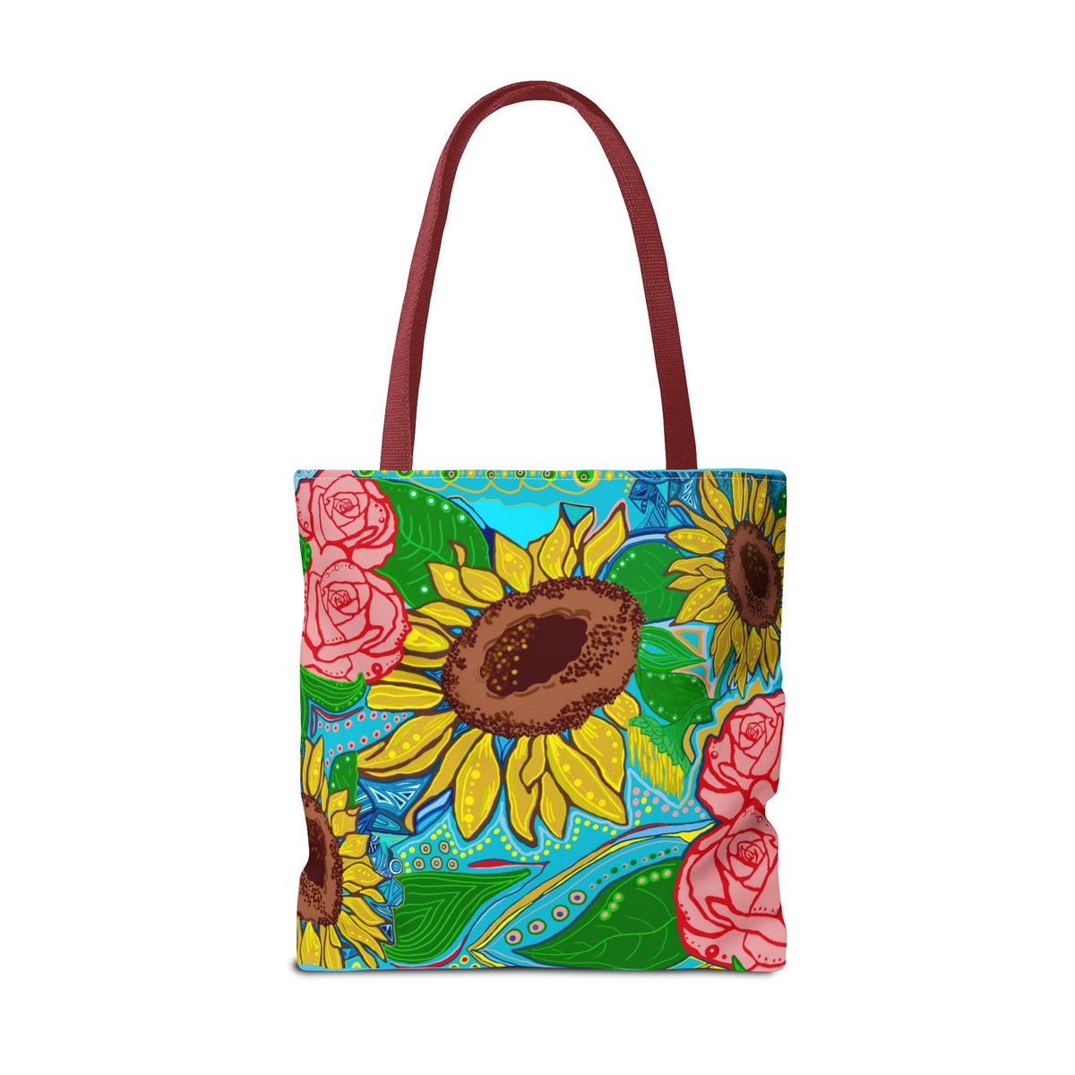 Sunflower & Rose Tote Bag