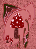Art Nouveau Mushroom Print