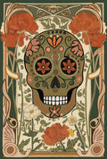 Earthy Sugar Skull Art Print