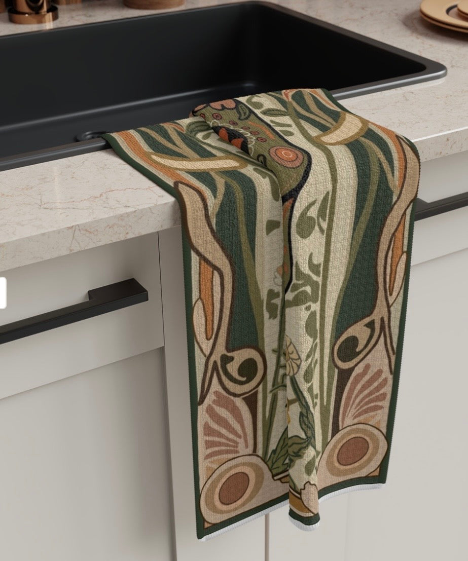Sugar Skull  Microfiber Tea Towel
